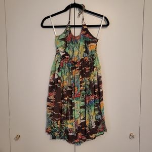Girls Ralph Lauren halter retro hawaiian print dress